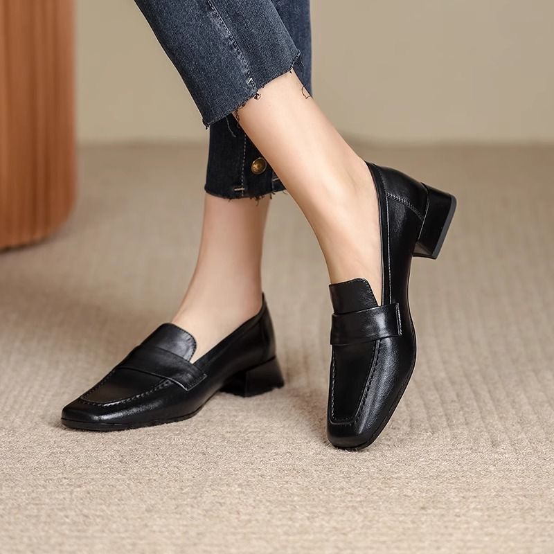 Sewing Latex - Women's Soft Leather Loafers 2025 Spring