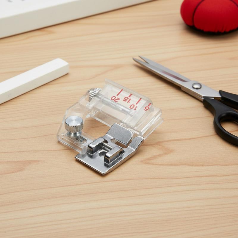 Sewing Machine In Textile - Adjustable Bias Tape Binding Foot Snap
