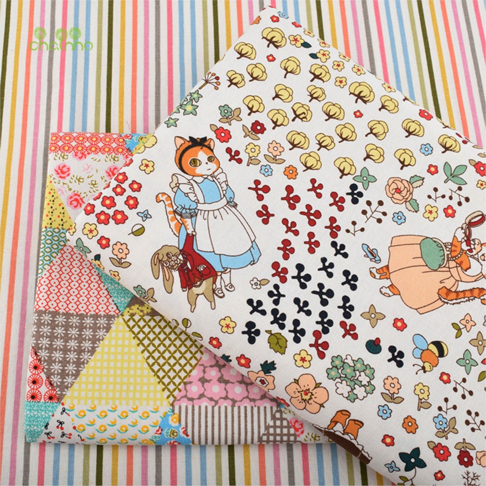 Chainho,Printed Cotton Linen F - Sewing Geotextile Fabric review and price
