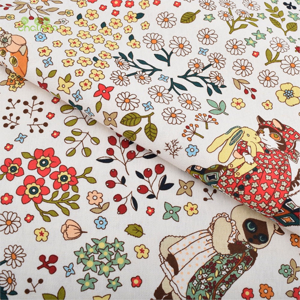 Chainho,Printed Cotton Linen F - Sewing Geotextile Fabric review and price