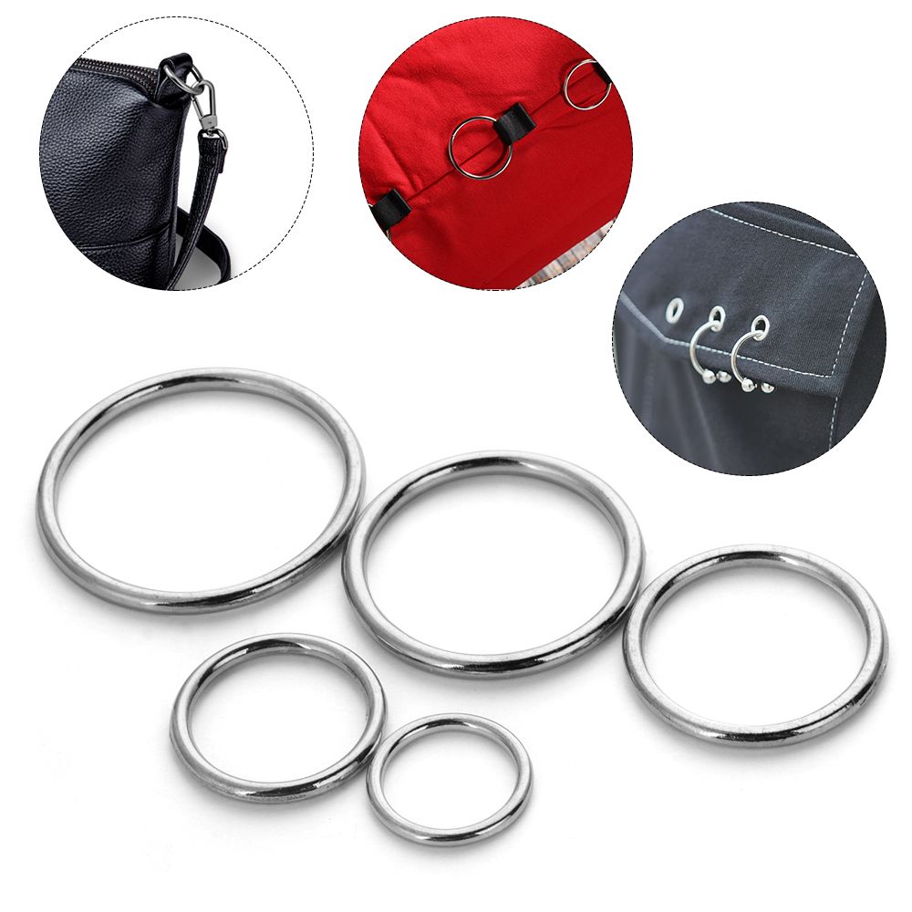 10Pcs Metal O Ring Silver Gold - Sewing Tas review and price